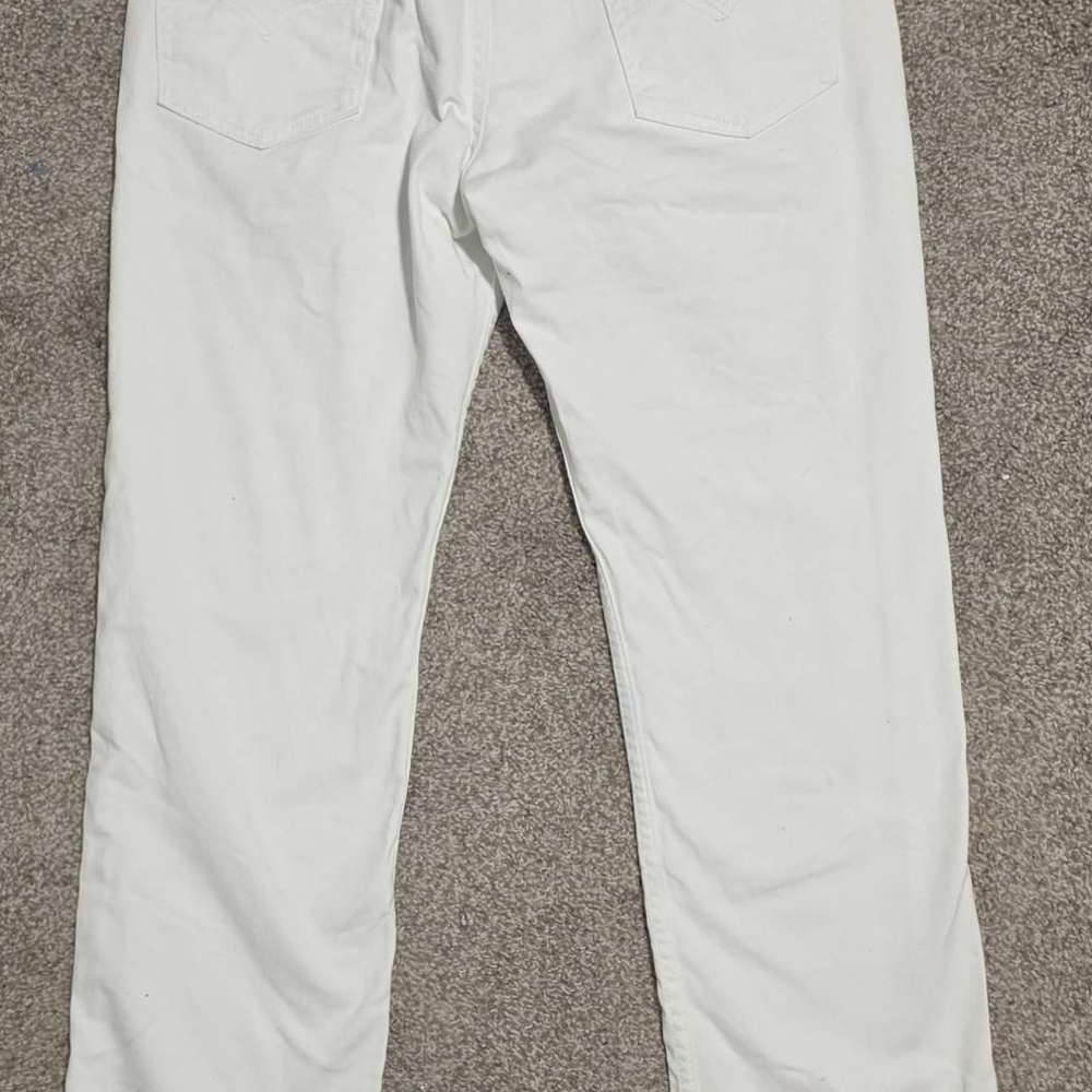 Levi's 514 White Slim Straight Men’s Jeans - Picture 3 of 3